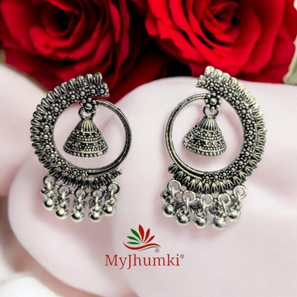 Oxidised Jhumka Earring For Women
